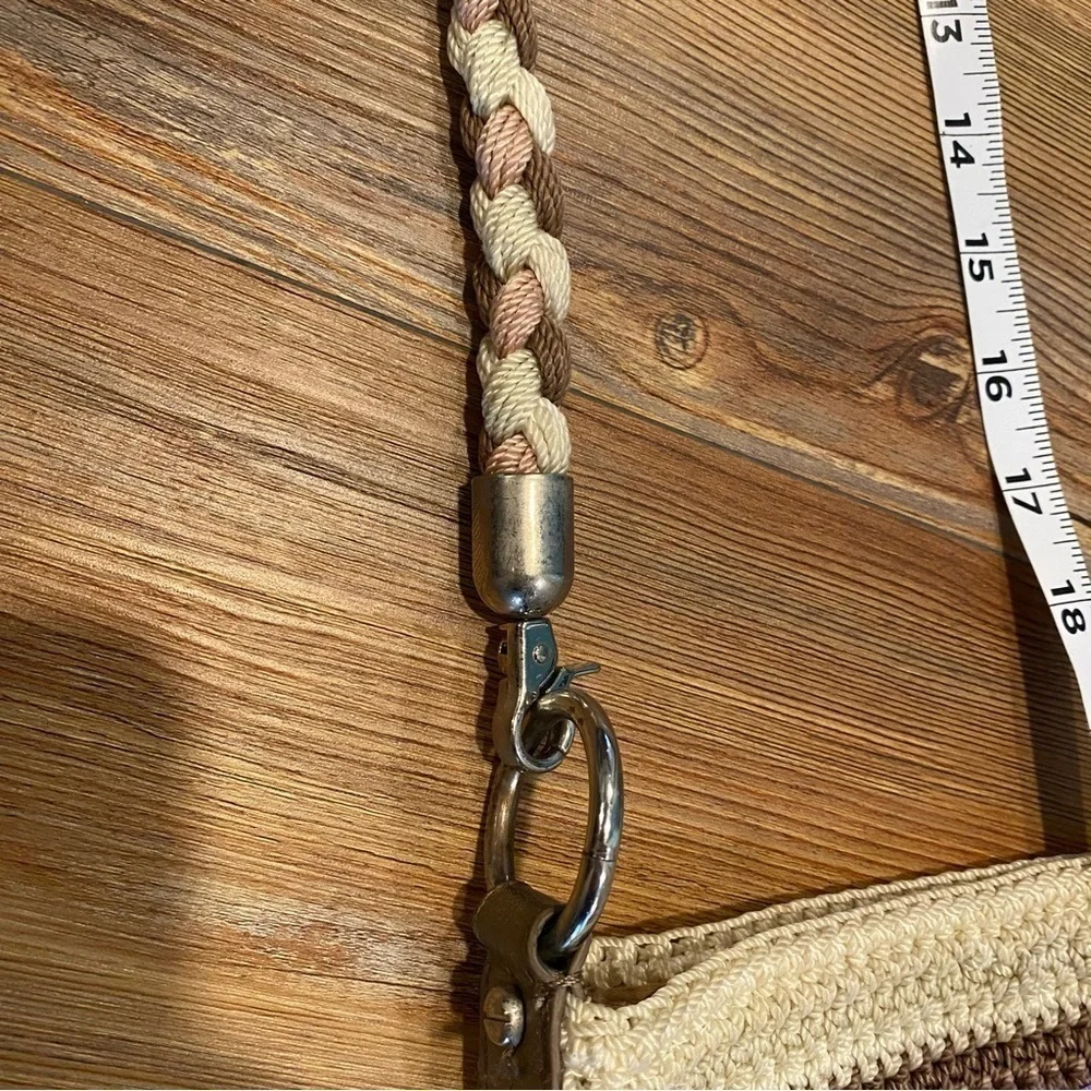 The Sak Tan and Brown Shoulder Bag with Braided Strap